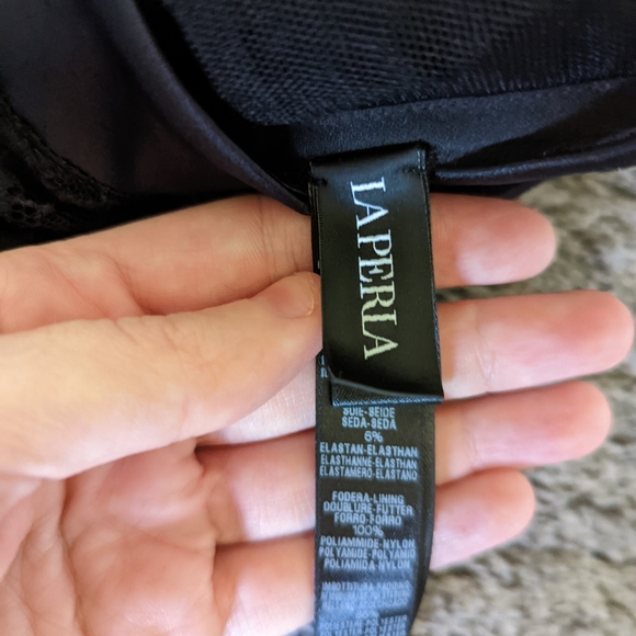 Black Lace La Perla Bustier, 36B - Picture 3 of 8